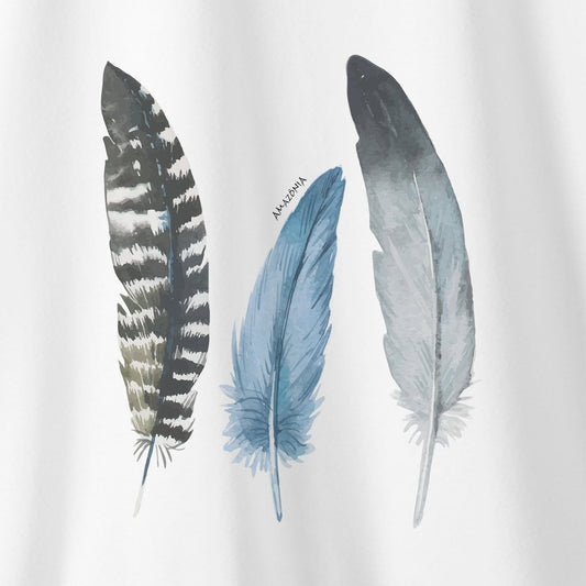 Camiseta Amazônia TRÊS PENAS - BRANCO - cód 0490