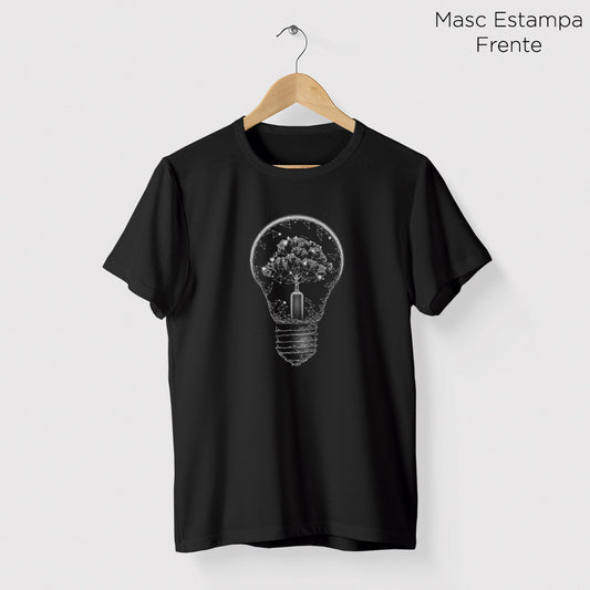 Camiseta Amazônia ÁRVORE LUZ - PRETO - cód 0496