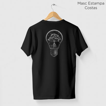 Camiseta Amazônia ÁRVORE LUZ - PRETO - cód 0496