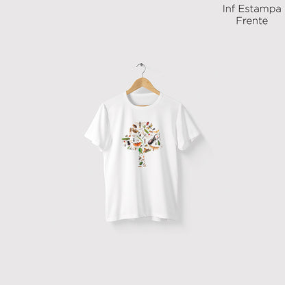 Camiseta Amazônia ENTOMOLOGIA - BRANCO - cód 0538
