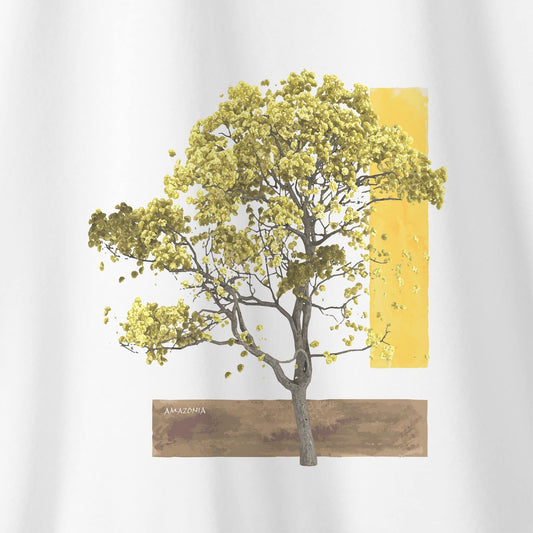 Camiseta Amazônia IPÊ AMARELO CORES - BRANCO - cód 0554
