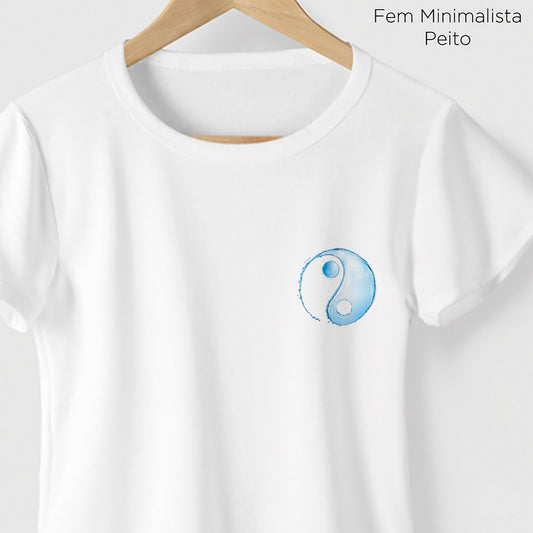 Camiseta Amazônia YIN YANG ÁGUA - BRANCO - cód 0565