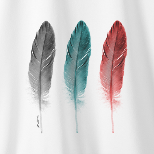 Camiseta Amazônia TRÊS PENAS - BRANCO - cód 0571