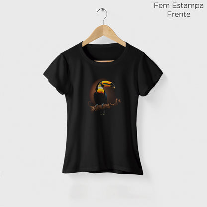 Camiseta Amazônia TUCANO LUAR - PRETO - cód 0575