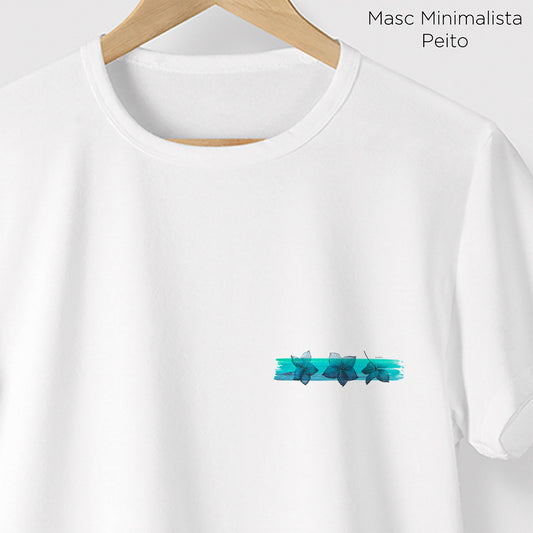 Camiseta Amazônia TINTA FLORES - BRANCO - cód 0578