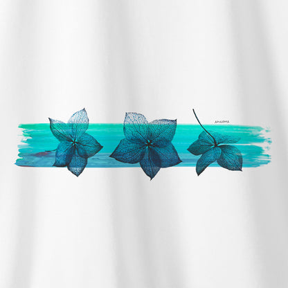 Camiseta Amazônia TINTA FLORES - BRANCO - cód 0578