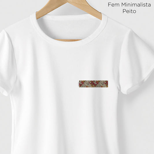 Camiseta Amazônia GRAFISMO INDÍGENA - BRANCO - cód 0580