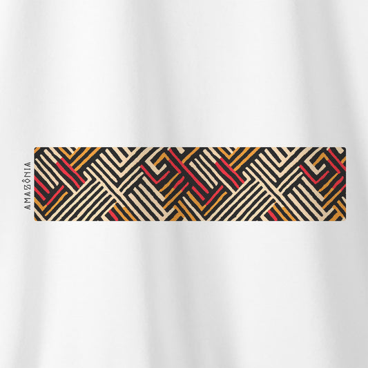 Camiseta Amazônia GRAFISMO INDÍGENA - BRANCO - cód 0580