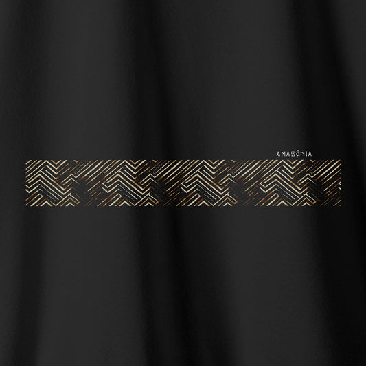 Camiseta Amazônia KAYAPÓ GRAFISMO - PRETO - cód 0586