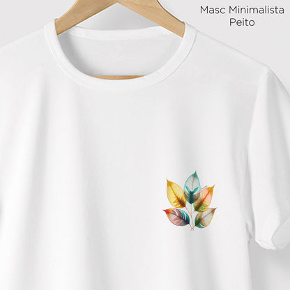 Camiseta Amazônia AQUARELA FLORA - BRANCO - cód 0594