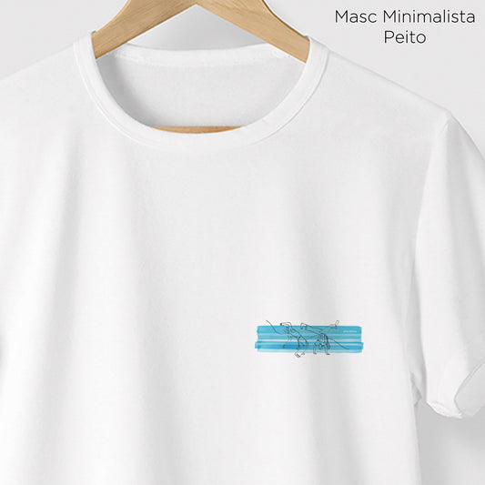 Camiseta Amazônia CAPOEIRA AQUARELA - BRANCO - cód 0663