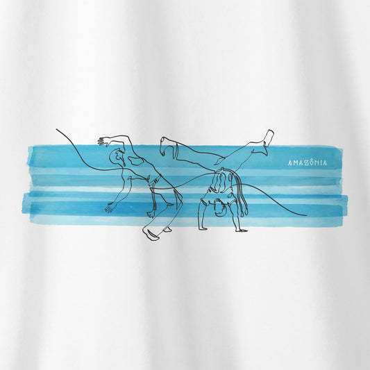 Camiseta Amazônia CAPOEIRA AQUARELA - BRANCO - cód 0663