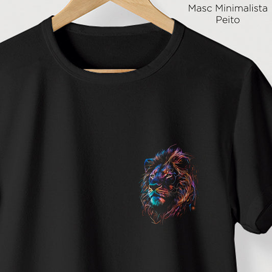 Camiseta Amazônia LEÃO NEON - PRETO - cód 0672
