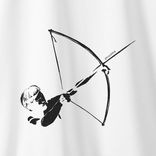 Camiseta Amazônia ARCO E FLECHA - BRANCO - cód 0673