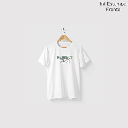 Camiseta Amazônia RESPECT BIKE - BRANCO - cód 0675