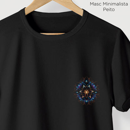 Camiseta Amazônia MANDALA NEON - PRETO - cód 0679