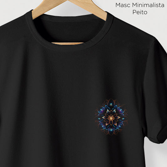 Camiseta Amazônia MANDALA NEON - PRETO - cód 0679