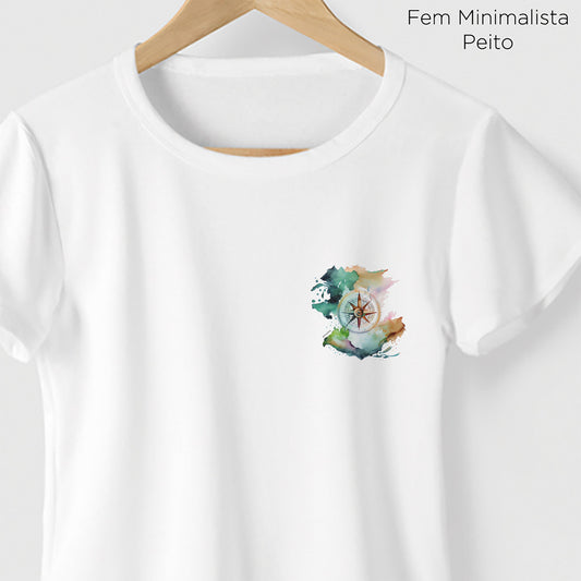 Camiseta Amazônia COMPASS - BRANCO - cód 0704