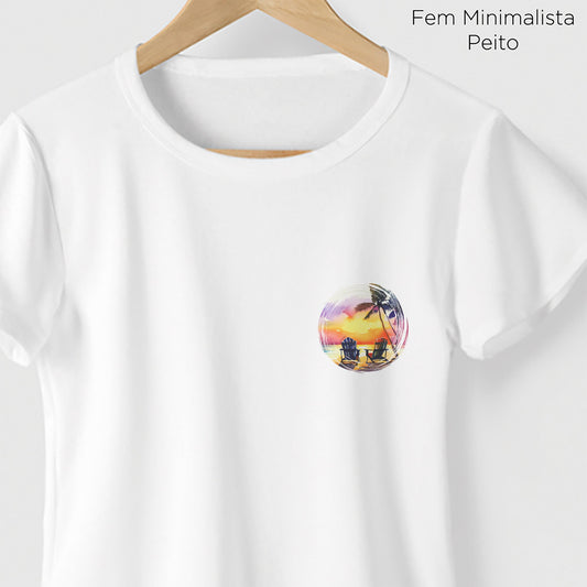 Camiseta Amazônia SUNSET VIBES - BRANCO - cód 0728