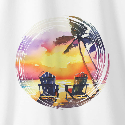 Camiseta Amazônia SUNSET VIBES - BRANCO - cód 0728