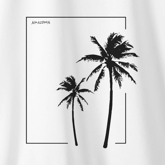 Camiseta Amazônia COQUEIROS - BRANCO - cód 0741