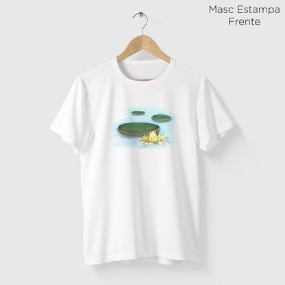 Camiseta Amazônia VITÓRIA-RÉGIA - BRANCO - cód 0742