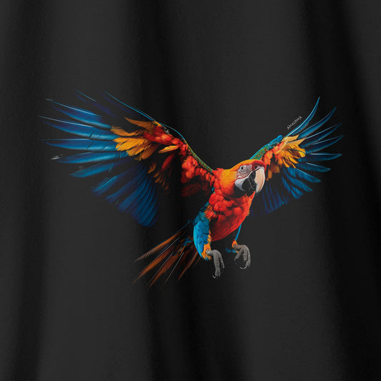 Camiseta Amazônia VÔO DA ARARA - PRETO - cód 0746