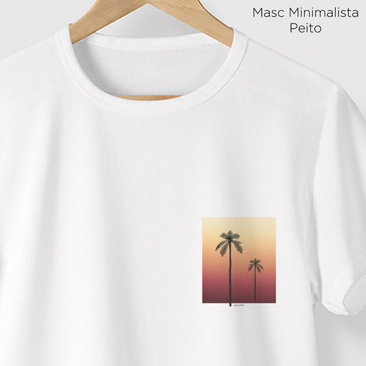 Camiseta Amazônia SUNSET PALM - BRANCO - cód 0765