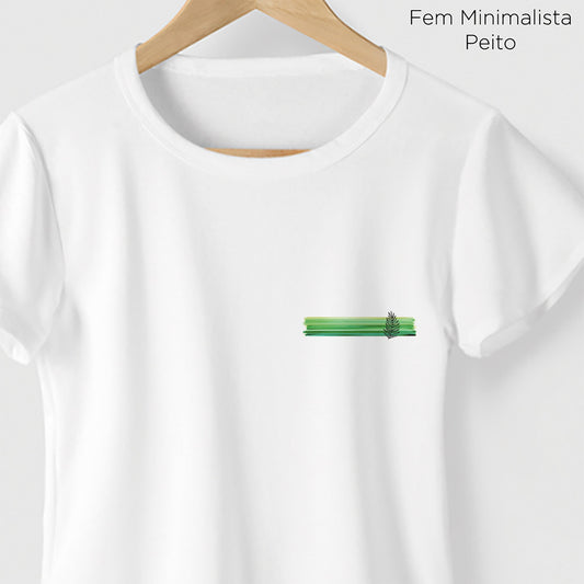 Camiseta Amazônia LEAF STRIPE - BRANCO - cód 0781
