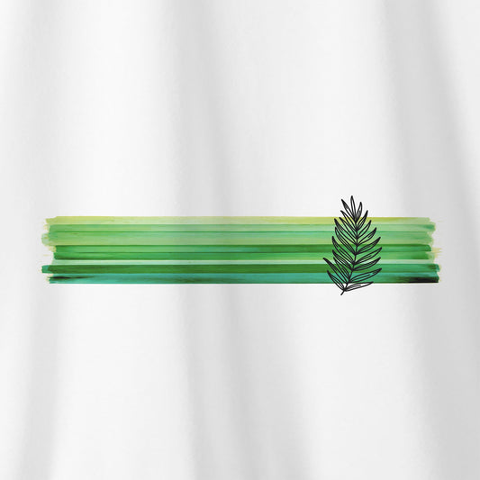 Camiseta Amazônia LEAF STRIPE - BRANCO - cód 0781