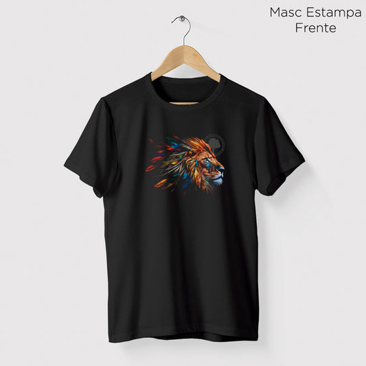 Camiseta Amazônia LION COLORS - PRETO - cód 0809