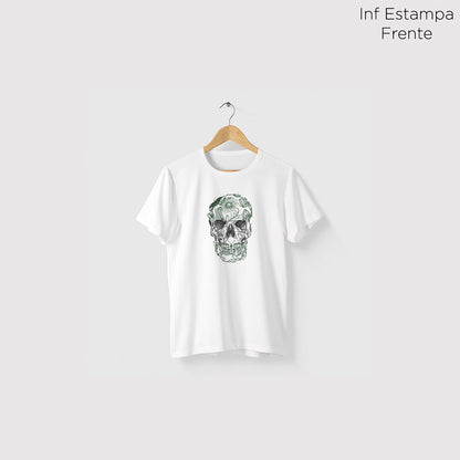 Camiseta Amazônia CAVEIRA NATUREZA - BRANCO - cód 0820