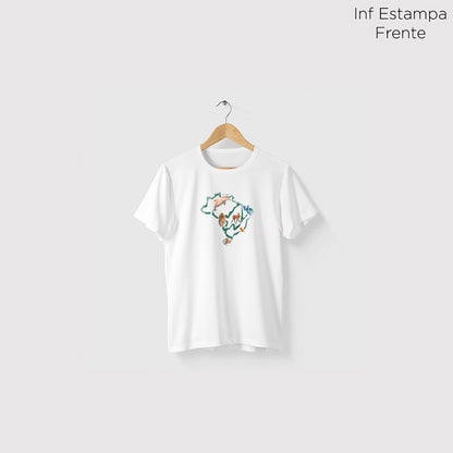 Camiseta Amazônia BIOMAS - BRANCO - cód 0823