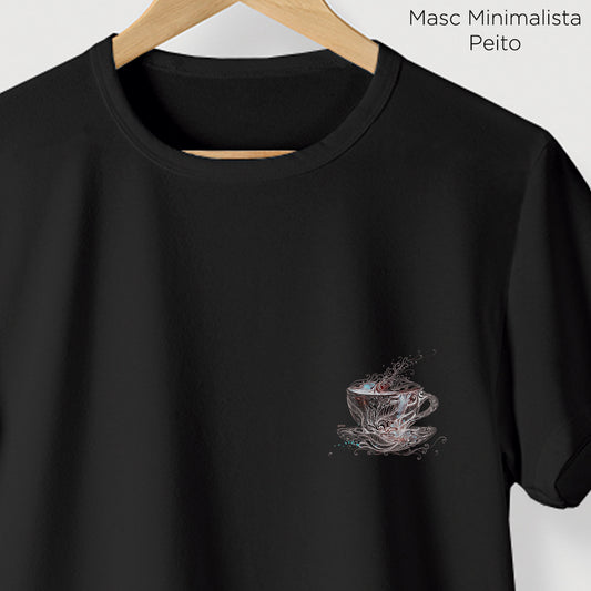 Camiseta Algoodão Preto - cód 0844