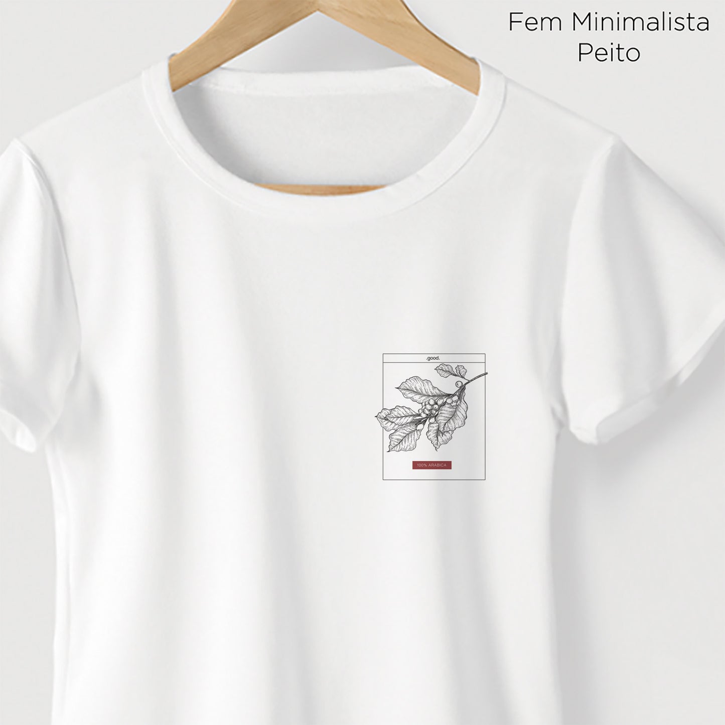 Camiseta Algoodão Branco - cód 0849