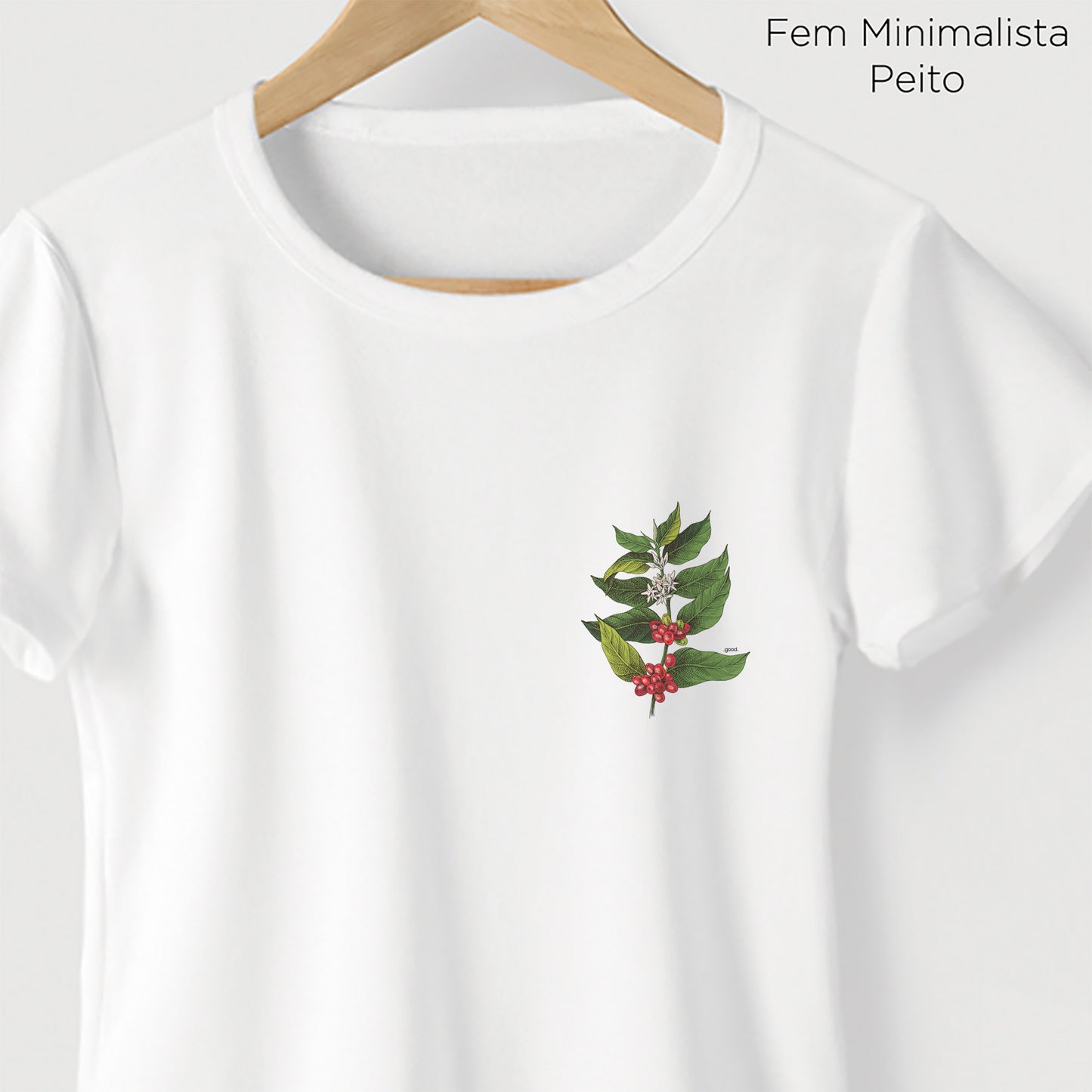 Camiseta Algoodão Branco - cód 0854