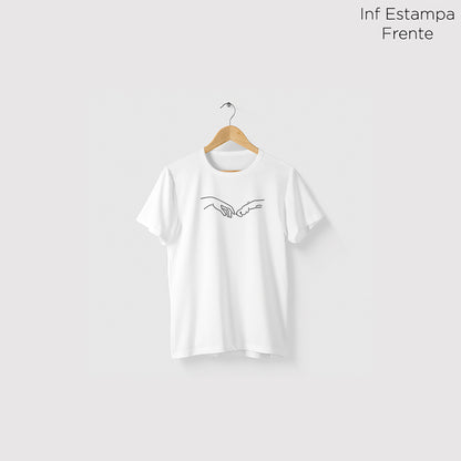 Camiseta Algoodão Branco - cód 0864
