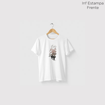 Camiseta Algoodão Branco - cód 0865