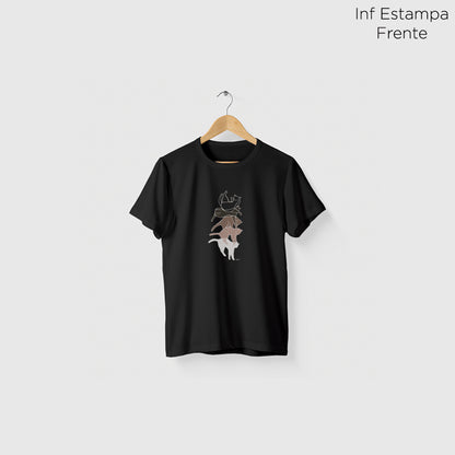 Camiseta Algoodão Preto - cód 0865