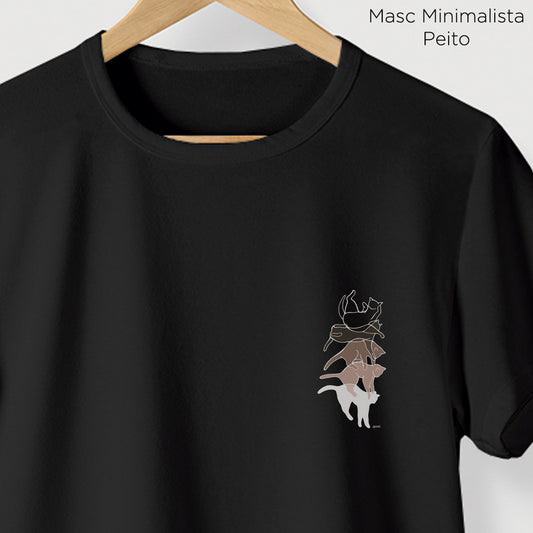 Camiseta Algoodão Preto - cód 0865