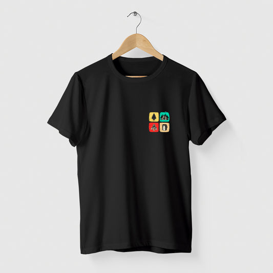 Camiseta Algoodão Preto - cód 10023