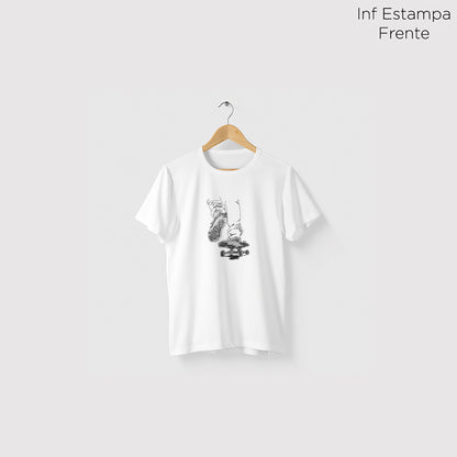 Camiseta Algoodão Branco - cód 10037
