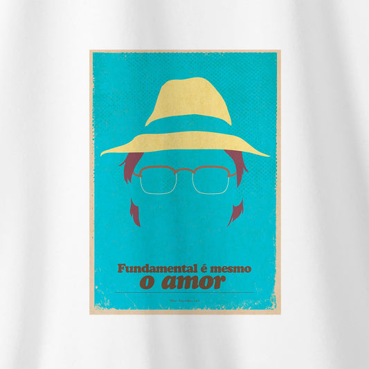 Camiseta Amazônia MPB TOM JOBIM - BRANCO - cód 10069