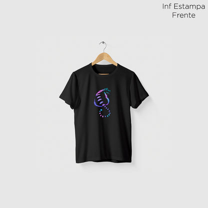 Camiseta Algoodão Preto - cód 10076