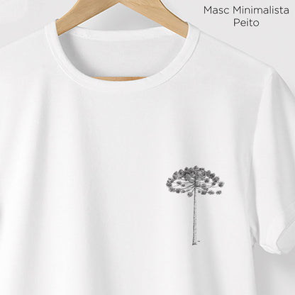 Camiseta Amazônia ARAUCÁRIA - BRANCO - cód 10502