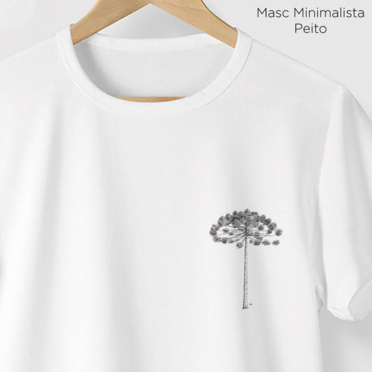 Camiseta Amazônia ARAUCÁRIA - BRANCO - cód 10502