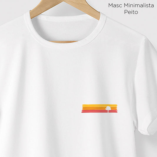 Camiseta Amazônia LISTRAS DE TINTA - BRANCO - cód 1153