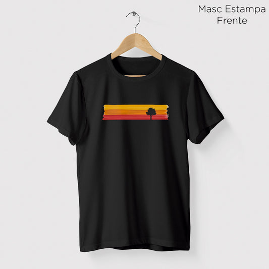 Camiseta Amazônia LISTRAS DE TINTA - PRETO - cód 1153