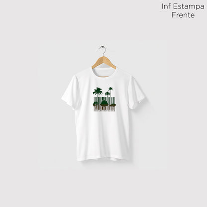 Camiseta Amazônia CÓDIGO FLORESTA - BRANCO - cód 1228