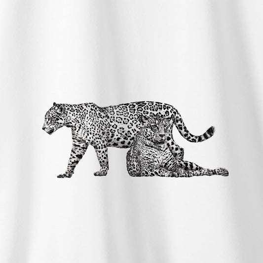 Camiseta Amazônia ONÇAFARI DUAS ONÇAS - BRANCO - cód 2060